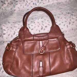 Cole Haan Rich Brown Leather Shoulder Bag